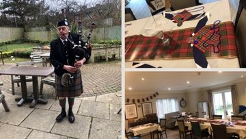 Burns Night at St Clares Court care home